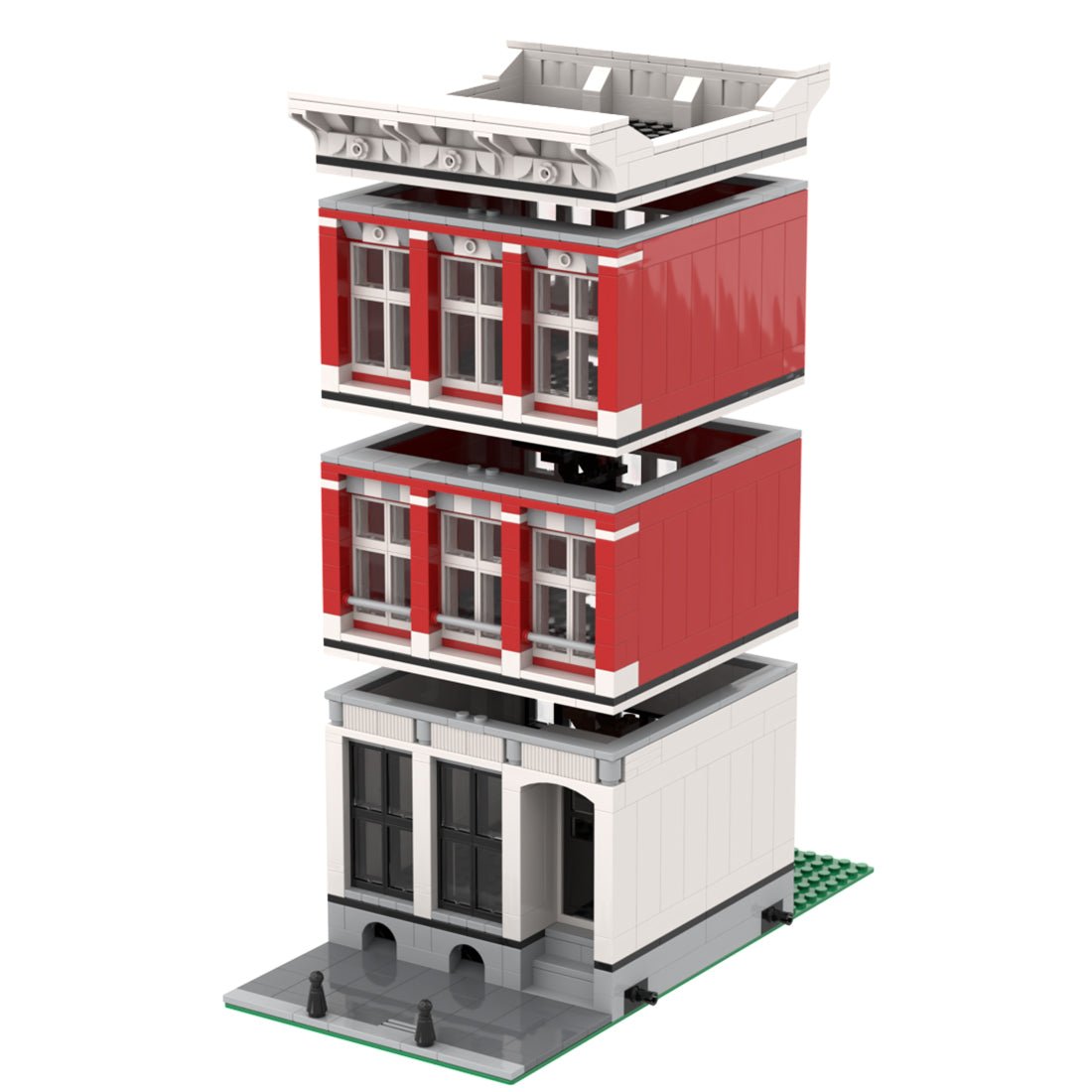 MOC - 47824 Modular Building - Amsterdam Canal House Nr 2 Klemmbausteine - LesDiyLesDiy