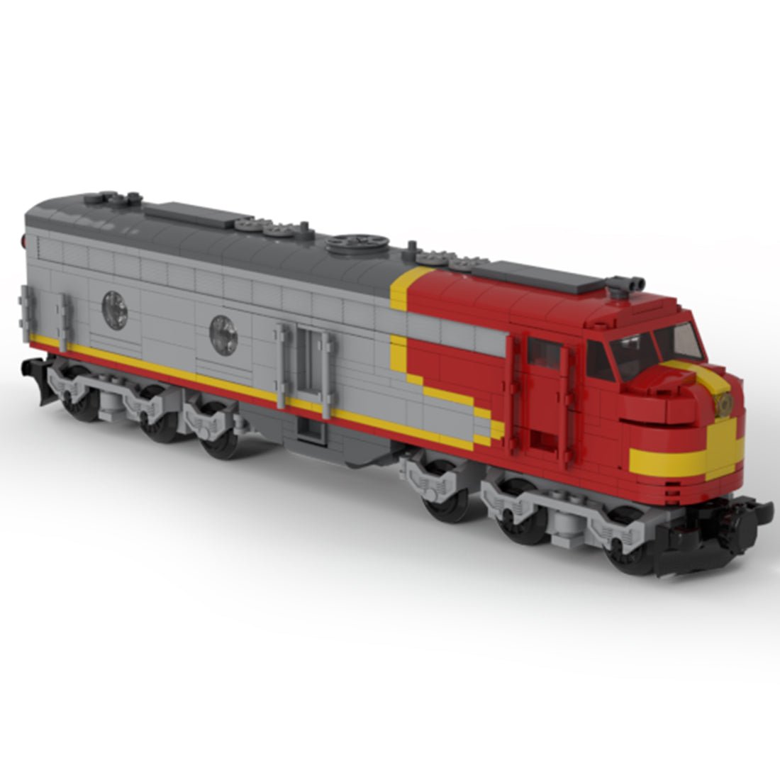 MOC - 47988 Santa Fe EMD E8B Zug Klemmbausteine - LesDiyLesDiy