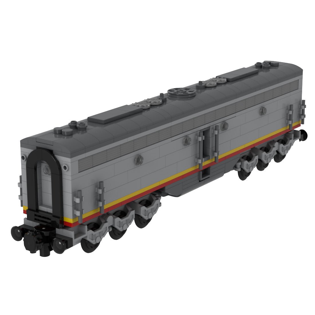 MOC - 48077 Santa Fe EMD E8B (B - Unit) Zug Klemmbausteine - LesDiy - Klemmbausteine