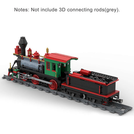 MOC - 48524 Grizzly Flats Loco Klemmbausteine - LesDiyLesDiy