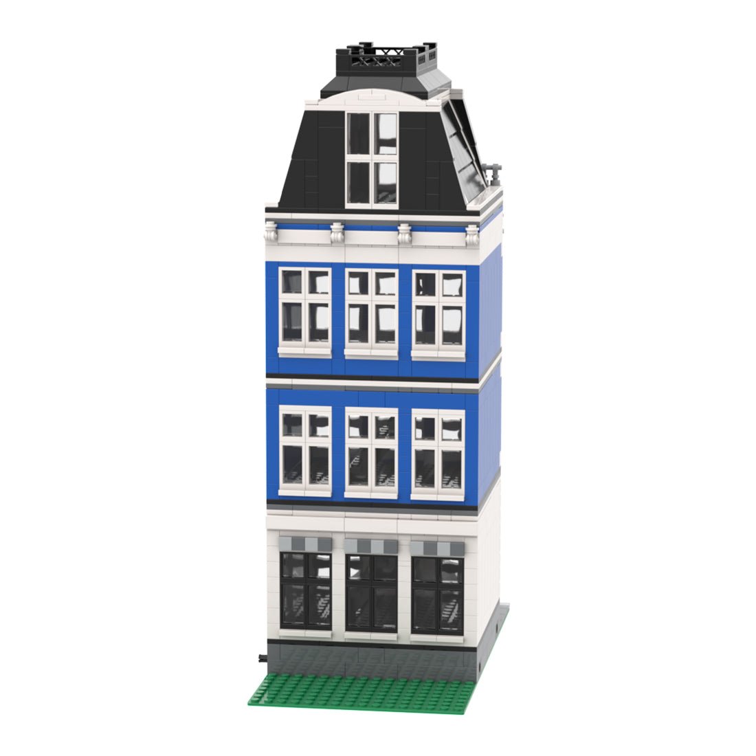 MOC - 48643 Modular Building - Amsterdam Canal House Nr 3 - LesDiyLesDiy