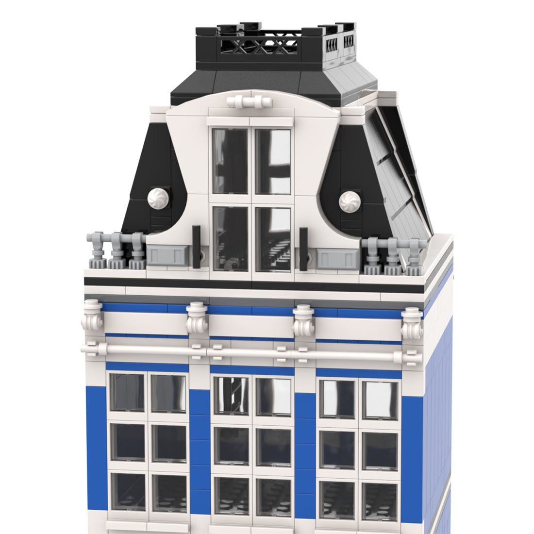 MOC - 48643 Modular Building - Amsterdam Canal House Nr 3 - LesDiyLesDiy