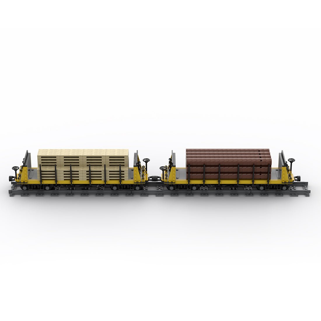 MOC - 49271 Lumber Car Carriage Klemmbausteine - LesDiy - Klemmbausteine