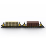 MOC - 49271 Lumber Car Carriage Klemmbausteine - LesDiyLesDiy