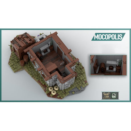 MOC - 49535 MOC Custom Medieval House Klemmbausteine - LesDiyLesDiy