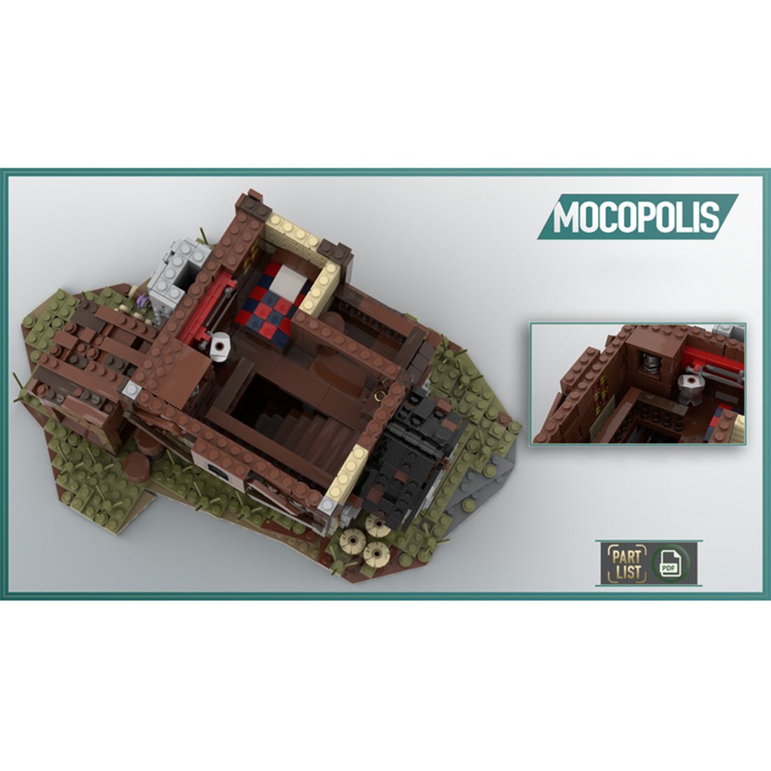 MOC - 49535 MOC Custom Medieval House Klemmbausteine - LesDiyLesDiy