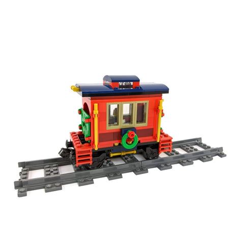 MOC - 49581 Motorized and Improved Christmas Train Klemmbausteine - LesDiyLesDiy