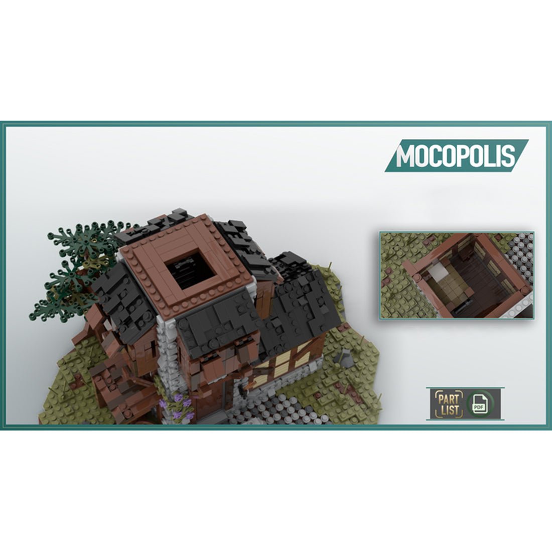 MOC - 49647 MOC Medieval Watchtower Klemmbausteine - LesDiyLesDiy