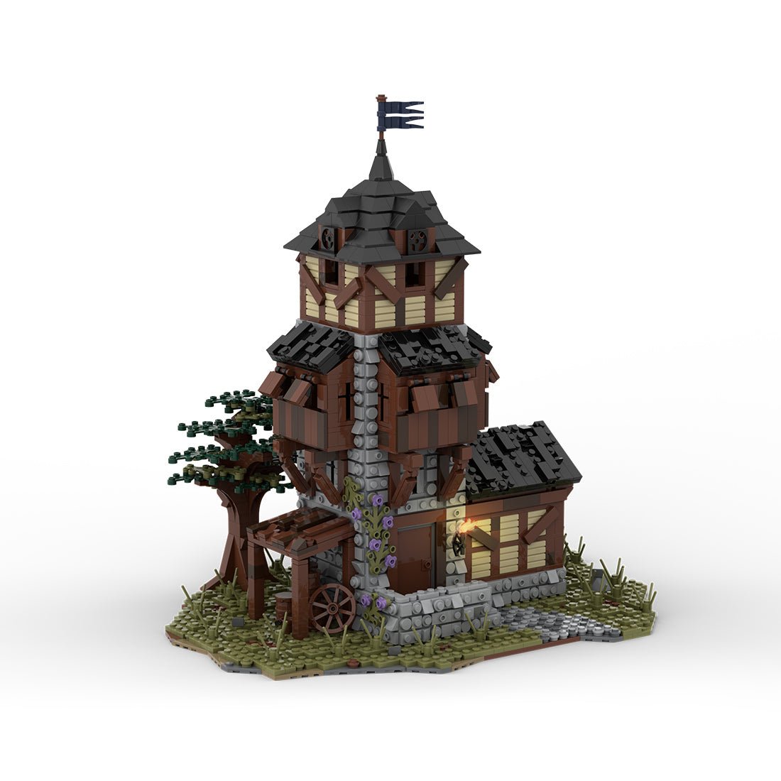 MOC - 49647 MOC Medieval Watchtower Klemmbausteine - LesDiy - Klemmbausteine