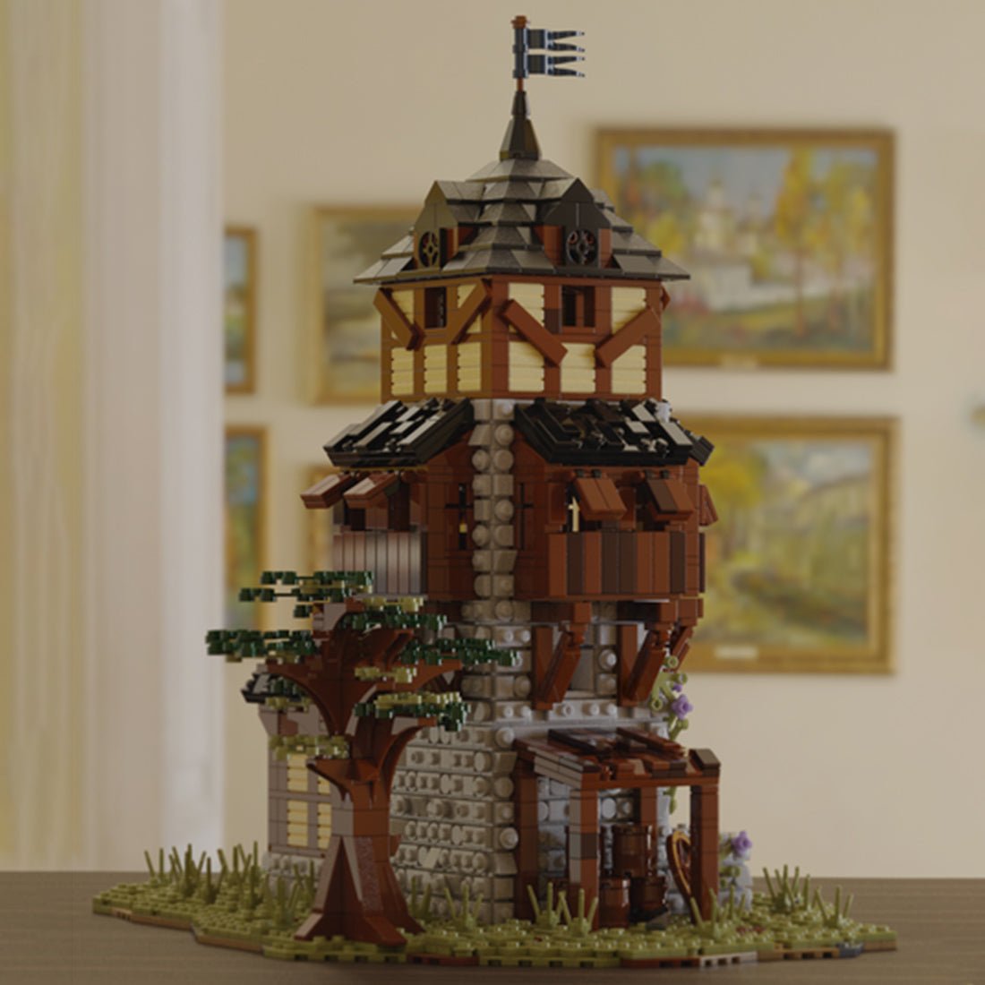 MOC - 49647 MOC Medieval Watchtower Klemmbausteine - LesDiyLesDiy