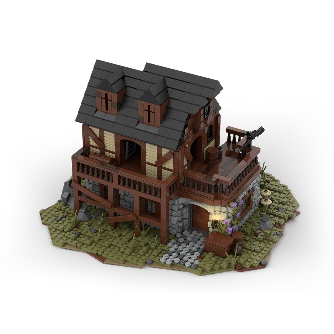 MOC - 49665 MOC Medieval House Klemmbausteine - LesDiyLesDiy