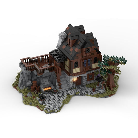 MOC - 49666 MOC Medieval Smithy Klemmbausteine - LesDiyLesDiy