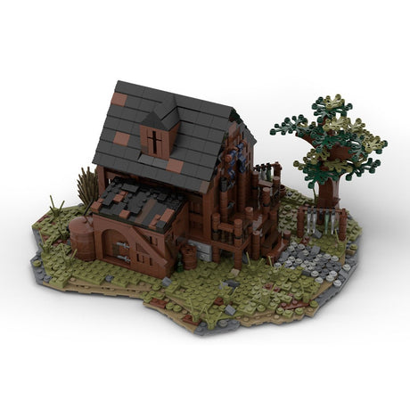 MOC - 49723 MOC Medieval Fisherman`s House Klemmbausteine - LesDiyLesDiy