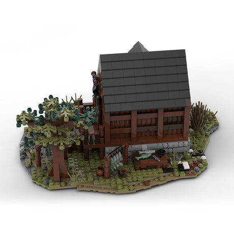 MOC - 49723 MOC Medieval Fisherman`s House Klemmbausteine - LesDiyLesDiy