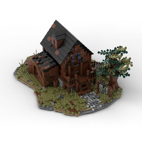 MOC - 49723 MOC Medieval Fisherman`s House Klemmbausteine - LesDiyLesDiy