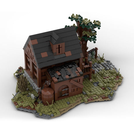 MOC - 49723 MOC Medieval Fisherman`s House Klemmbausteine - LesDiyLesDiy