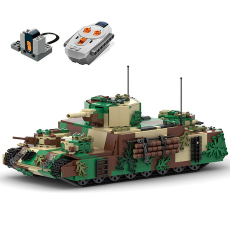 MOC - 55856 1/30 O - I japanischer superschwerer Panzer Klemmbausteine - LesDiyLesDiy