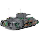 MOC - 55856 1/30 O - I japanischer superschwerer Panzer Klemmbausteine - LesDiyLesDiy