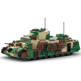 MOC - 55856 1/30 O - I japanischer superschwerer Panzer Klemmbausteine - LesDiyLesDiy