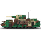 MOC - 55856 1/30 O - I japanischer superschwerer Panzer Klemmbausteine - LesDiyLesDiy