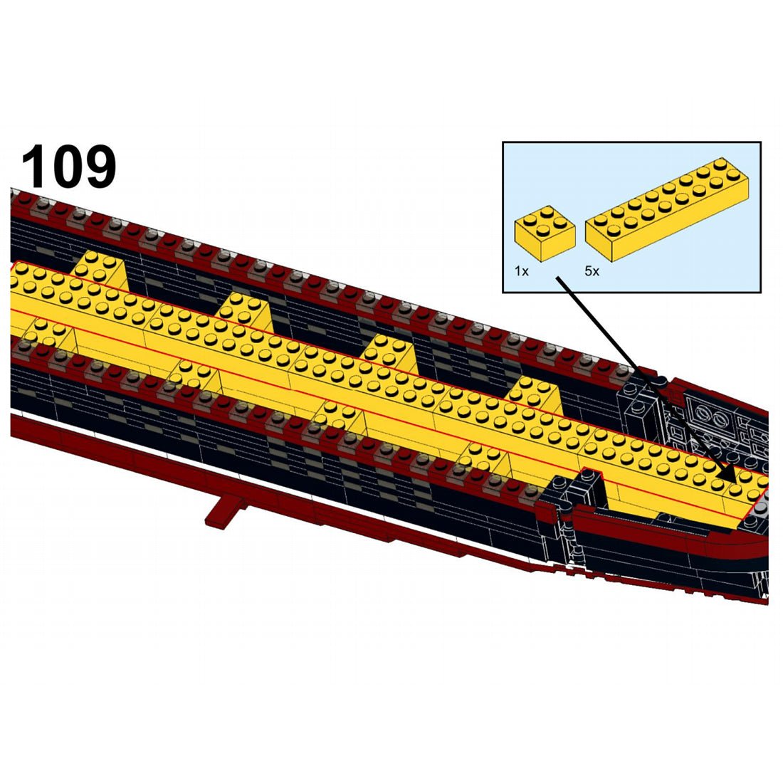 MOC - 55935 MS Poseidon Bausteinboot Klemmbausteine - LesDiyLesDiy