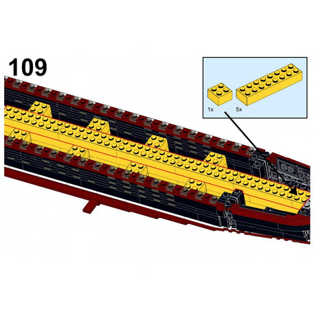 MOC - 55935 MS Poseidon Bausteinboot Klemmbausteine - LesDiyLesDiy