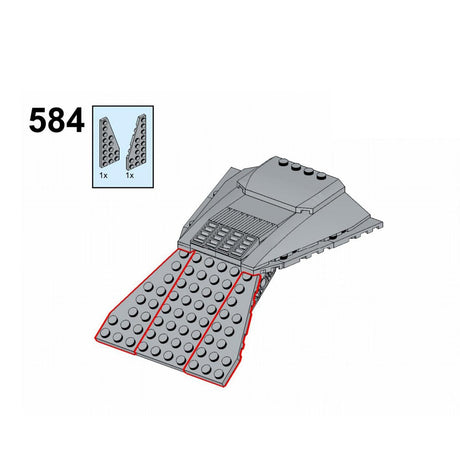 MOC - 57037 AT - TE Raumschiff Klemmbausteine - LesDiyLesDiy