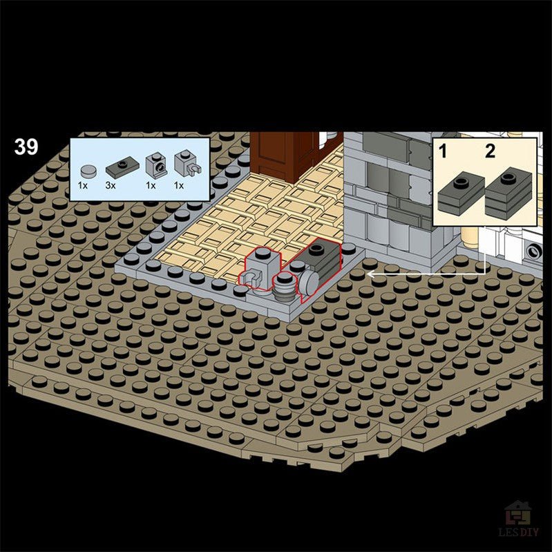 MOC - 58003 Mittelalterliches Bauernhaus - LesDiyLesDiy