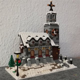 MOC - 58208 Kleine Winterkirche - LesDiyLesDiy