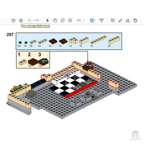 MOC - 58435 Jim's Bowling Alley & Diner Klemmbausteine - LesDiyLesDiy