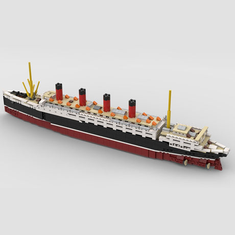 MOC - 58644 RMS Lusitania Bausteinboot Klemmbausteine - LesDiyLesDiy