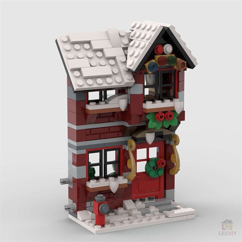 MOC - 58700 DREI kleine Winterhäuser (Die Vorderseite) - LesDiyLesDiy