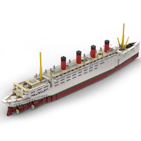 MOC - 59185 RMS Mauretania Bausteinboot Klemmbausteine - LesDiyLesDiy