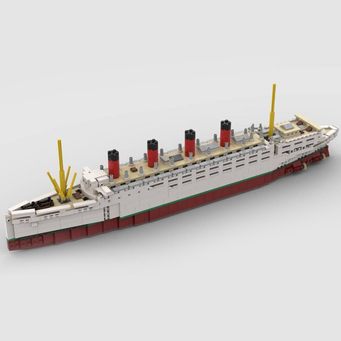 MOC - 59185 RMS Mauretania Bausteinboot Klemmbausteine - LesDiyLesDiy