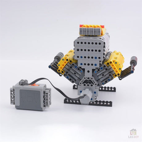 MOC - 60662 Crossplane V8 Klemmbausteine - LesDiyLesDiy