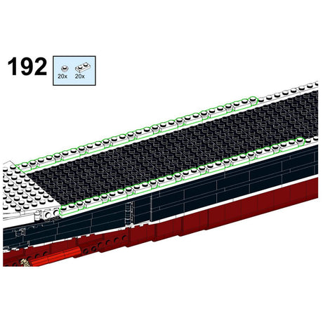 MOC - 61595 SS Normandie Bausteinboot Klemmbausteine - LesDiyLesDiy