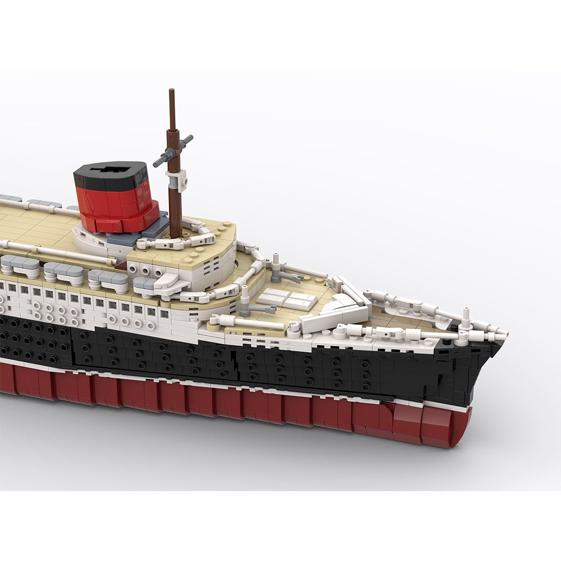 MOC - 61595 SS Normandie Klemmbausteine - LesDiyLesDiy