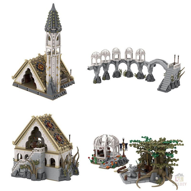 MOC - 62284 Rivendell Klemmbausteine - LesDiyLesDiy