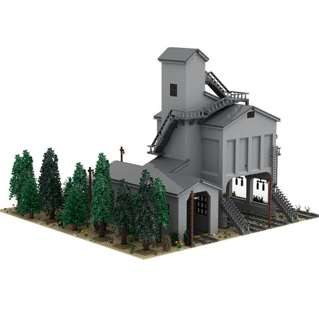 MOC - 64664 Modern Coaling Tower Klemmbausteine - LesDiyLesDiy