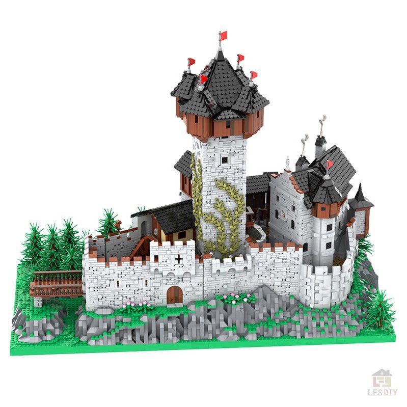 MOC - 65340 Burg Falkenstein 1:18 - LesDiy - Klemmbausteine