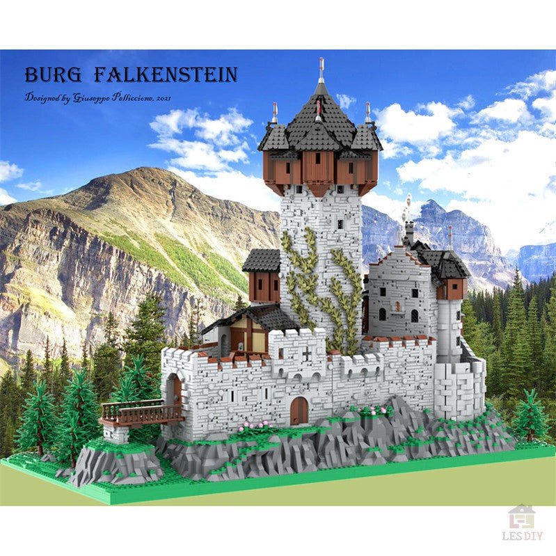 MOC - 65340 Burg Falkenstein 1:18 - LesDiy - Klemmbausteine