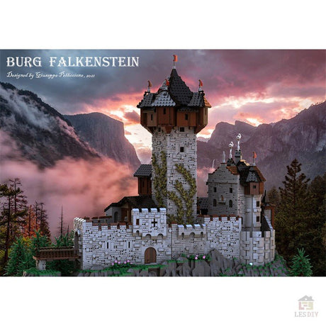 MOC - 65340 Burg Falkenstein 1:18 - LesDiyLesDiy