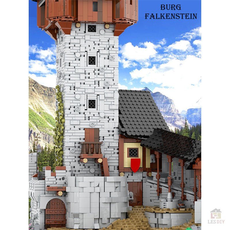 MOC - 65340 Burg Falkenstein 1:18 - LesDiyLesDiy