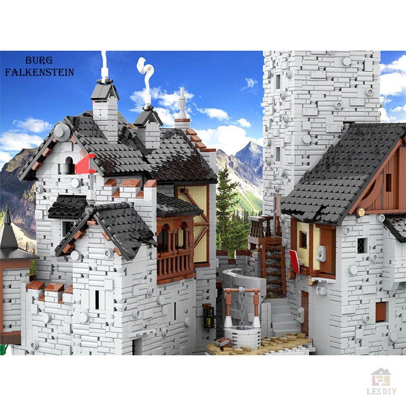 MOC - 65340 Burg Falkenstein 1:18 - LesDiy - Klemmbausteine