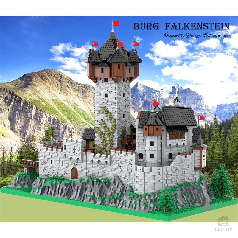 MOC - 65340 Burg Falkenstein 1:18 - LesDiyLesDiy