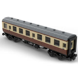 MOC - 67504 6breite statische Version British Rail Mark 1 Waggon braun ohne bedruckte Komponenten & Blockfiguren - LesDiyLesDiy