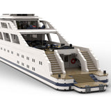 MOC - 69299 Luxury Yacht Model Small Particles - LesDiyLesDiy