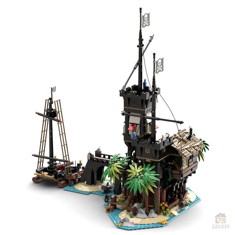 MOC - 69306 Piratenfestung Klemmbausteine - LesDiyLesDiy