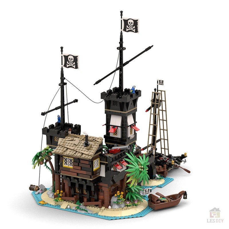 MOC - 69306 Piratenfestung Klemmbausteine - LesDiyLesDiy