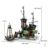 MOC - 69306 Piratenfestung Klemmbausteine - LesDiyLesDiy